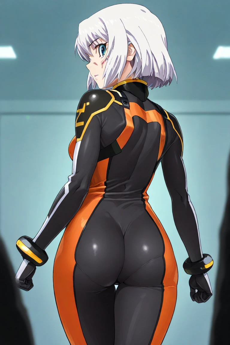 speed skating、Glasses、body suit、Lower your hips and ski with all your might、serious expression、game、butt、thighs