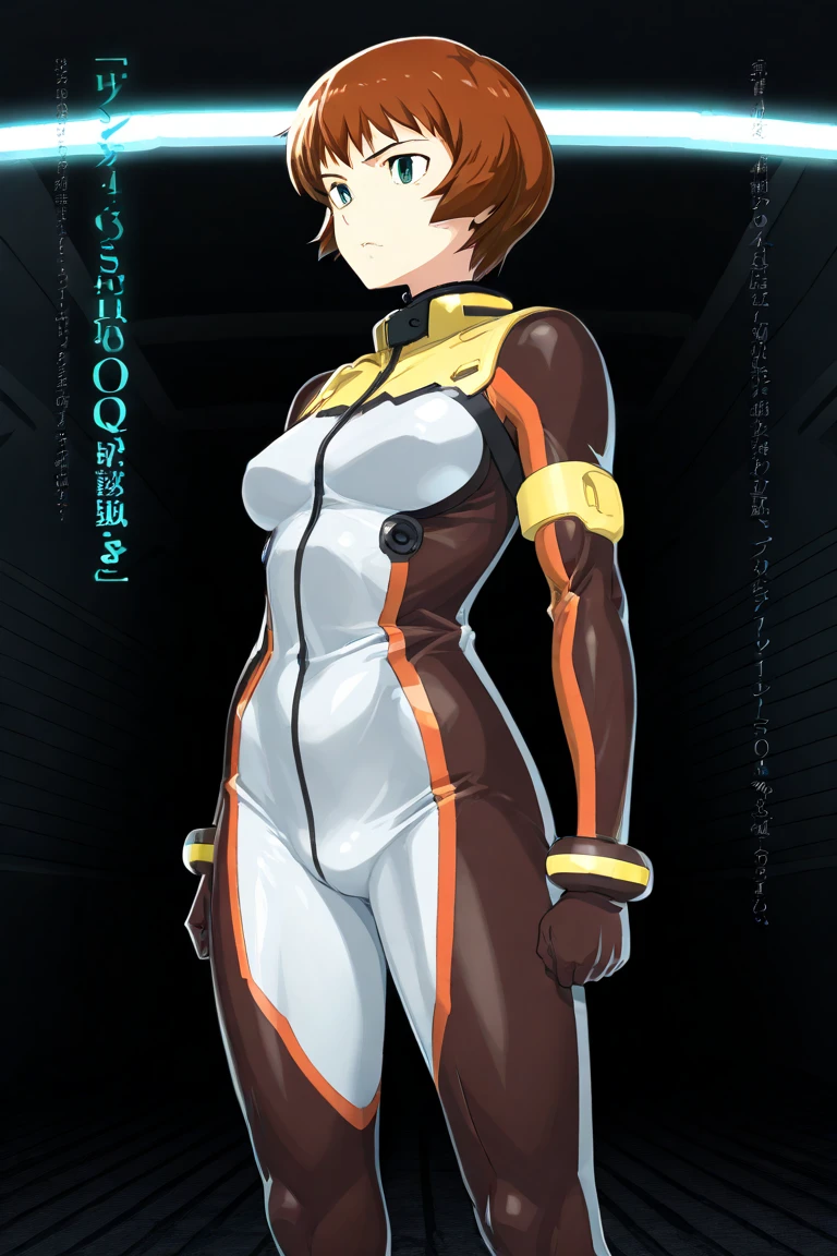 Masterpiece, Best Quality, Highly detailed, illustration, absurdres, street fighter, doll suit, shadaloo doll, agent aika, nazi saluting, military, military saluting, salute, 3girls, Team Squad, expressionless, blank eyes, looking at viewer, red gloves, emotionless, black latex, corrution, zofa suit, zofa soldier, mind control, female combatant, full body, hypnotized, standing, standing at attention, unhappy trance, full body suit, leotard, perfect female body, gold delmo uniform, golden delmo uniform, extremely glossy latex, Delmo Uniform, belt, small waist, hypnosis, hypnoLora, empty eyes, Mind control device, Yagami hayate, brown hair, Magical Girl Lyrical Nanoha Strikers, indigo eyes