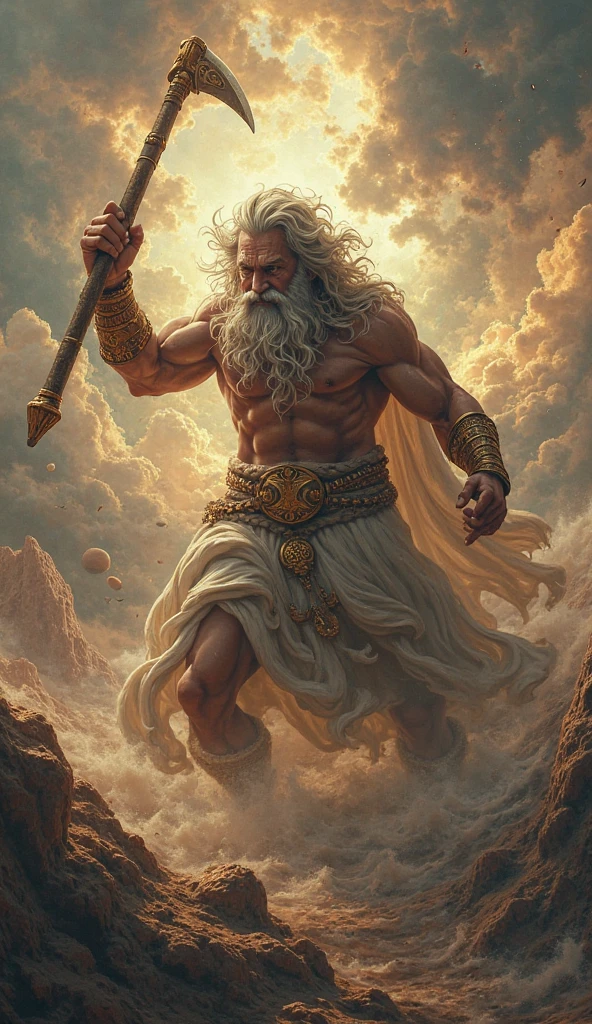 Bhishma, one of the most significant characters in the Mahabharata, is known for his unparalleled strength, wisdom, and unwavering principles.
### Physical Appearance:
- **Tall and Majestic**: Bhishma is often depicted as tall and with a commanding presence, embodying the ideal warrior's physique.
- **Strong and Muscular**: His body is muscular and well-built, indicating his prowess as a warrior and his dedication to physical discipline.
- **White Hair and Beard**: Bhishma is usually portrayed with long, flowing white hair and a full white beard, symbolizing his age, wisdom, and the vow of celibacy that he took. His hair might have a slightly wild look, yet it is dignified, often tied back in a warrior's topknot.
- **Armor and Weapons**: He is typically seen wearing traditional Kshatriya armor, which is ornate yet practical, with a focus on protection in battle. His armor might include a breastplate, arm guards, and greaves. He also carries a long spear (his weapon of choice) or a bow, representing his skill in combat.
- **Eyes**: Bhishma's eyes are intense, reflecting both his inner strength and the burden of his vows. They are often depicted as deep-set, perhaps with a hint of sadness or sternness.
- **Clothing**: Outside of battle, Bhishma might be depicted in simple but regal clothing, befitting his status as a prince and a statesman.
### Nature and Character Traits:
- **Devoted and Dutiful**: Bhishma's most defining trait is his unwavering commitment to his duty (dharma). He took a vow of celibacy to ensure that his father could marry the woman he desired, sacrificing his own happiness for the sake of his family's honor.
- **Wise and Knowledgeable**: Bhishma is a repository of knowledge and wisdom, often sought after for his counsel by both Kauravas and Pandavas. He is well-versed in the scriptures, statecraft, and warfare.
- **Stoic and Resilient**: Throughout his life, Bhishma remains stoic, bearing his burdens without complaint. His resilience is evident