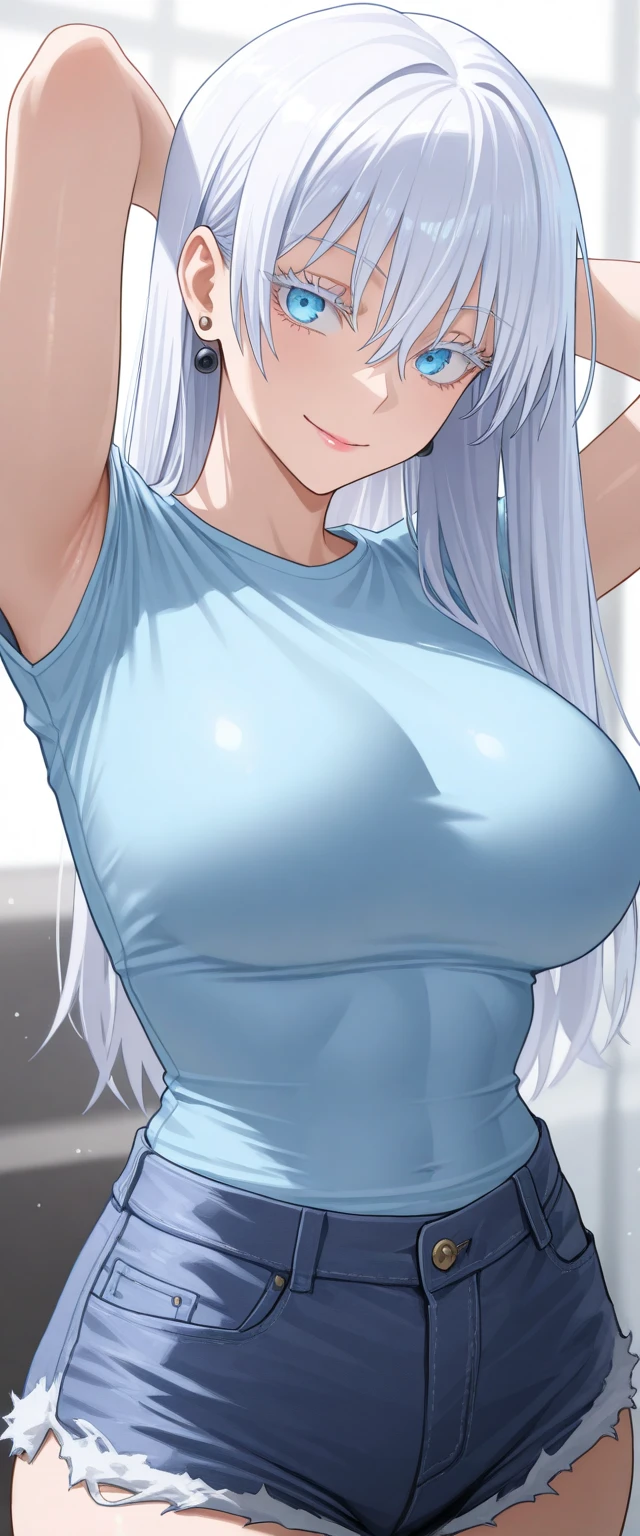Pink Hair, Pink Hair intenso, Pink Hair, intense blue eyes, blue eyes, intense blue eyes, electric blue eyes, blue eyesの色, Big Lips, Swollen lips, Double Ponytail hairstyle, Double Ponytail, pechos bigs, Huge breasts, Hourglass Shape, (Tight waist), trust, superiority, Being spoiled, Bully, Thick thighs, Earrings, On top of that, diaphragm, Bermuda, smile, Half Plane, evil smile, Sad face, cardigan, Tight Skirt, Long skirt, Brown Skirt, big , Front, During therapy (therapist, Are standing, Realistic lighting), pechos bigs, caderas bigs, From behind, Culo big y apretado en falda, big ass, Crouched, Stick out your tongue, Highest quality, Anatomically correct, accurate, masterpiece,