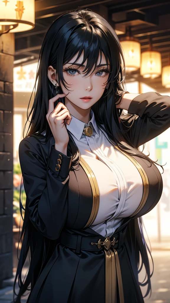 Glossy skin、beautiful girl、cute、big breasts 、Clothes