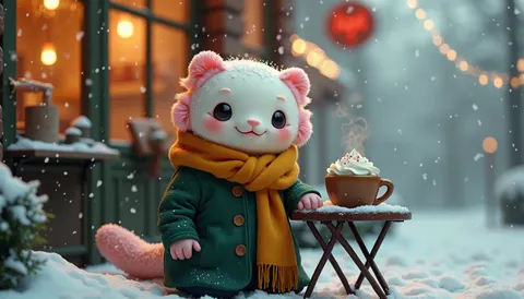 Axolotl Winter Holiday