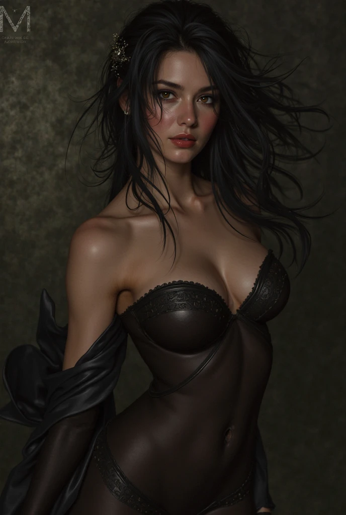 Mother slim body, slinder beautiful face, dark makeup, bark red lipstick, choker collar, small breast, slime thin waist, clean shaved pussy, young adolescent daughters