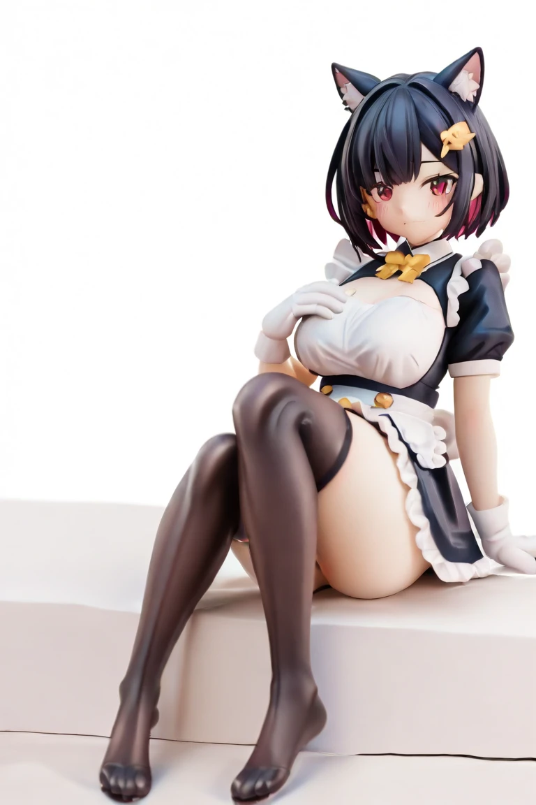 ((masterpiece, Highest_quality)), One Woman、Beautiful mature woman、 (Realistic:1.4),  alone, black_hair, length_hair,   absolute_ryouiki, Micro Mini Skirt, ((full_body)),White panties、Are standing、Embarrassed expression、absolute領域、Over the knee socks、in the train、See-through tank top、48 years old、Restless、Sweat、Are standing、Perfect limbs、Spread your legs、Plump body