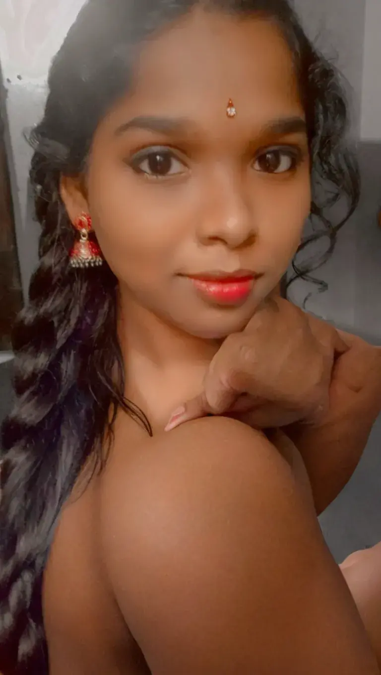 1girl 1boy nude big nipples hard big nipples Tamil girl sleeping on bed top view full nude anatomy very very long braid hairstyle camera from top view giving hand job to Tamil teen boy fucking better good anatomy