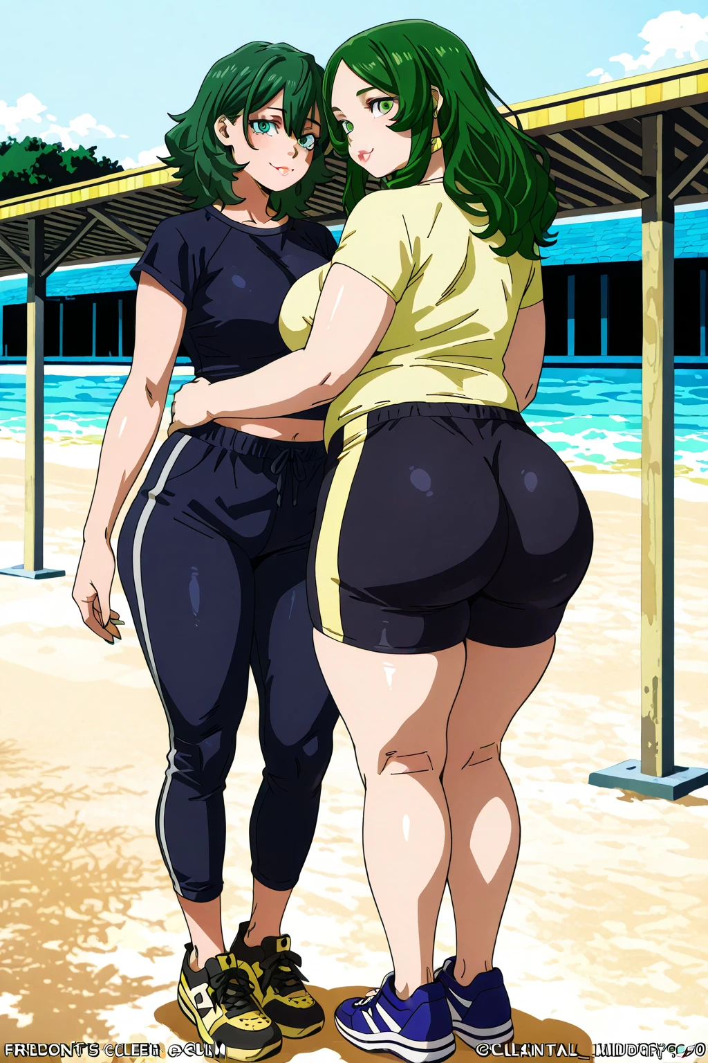 mulher latina, bunda anorme, transparent white gym pants, top rosa, cintura fina, bumbum enorme, puta, BIMBO, LATINA, seios gigantes, peito gigante, andando na rua
