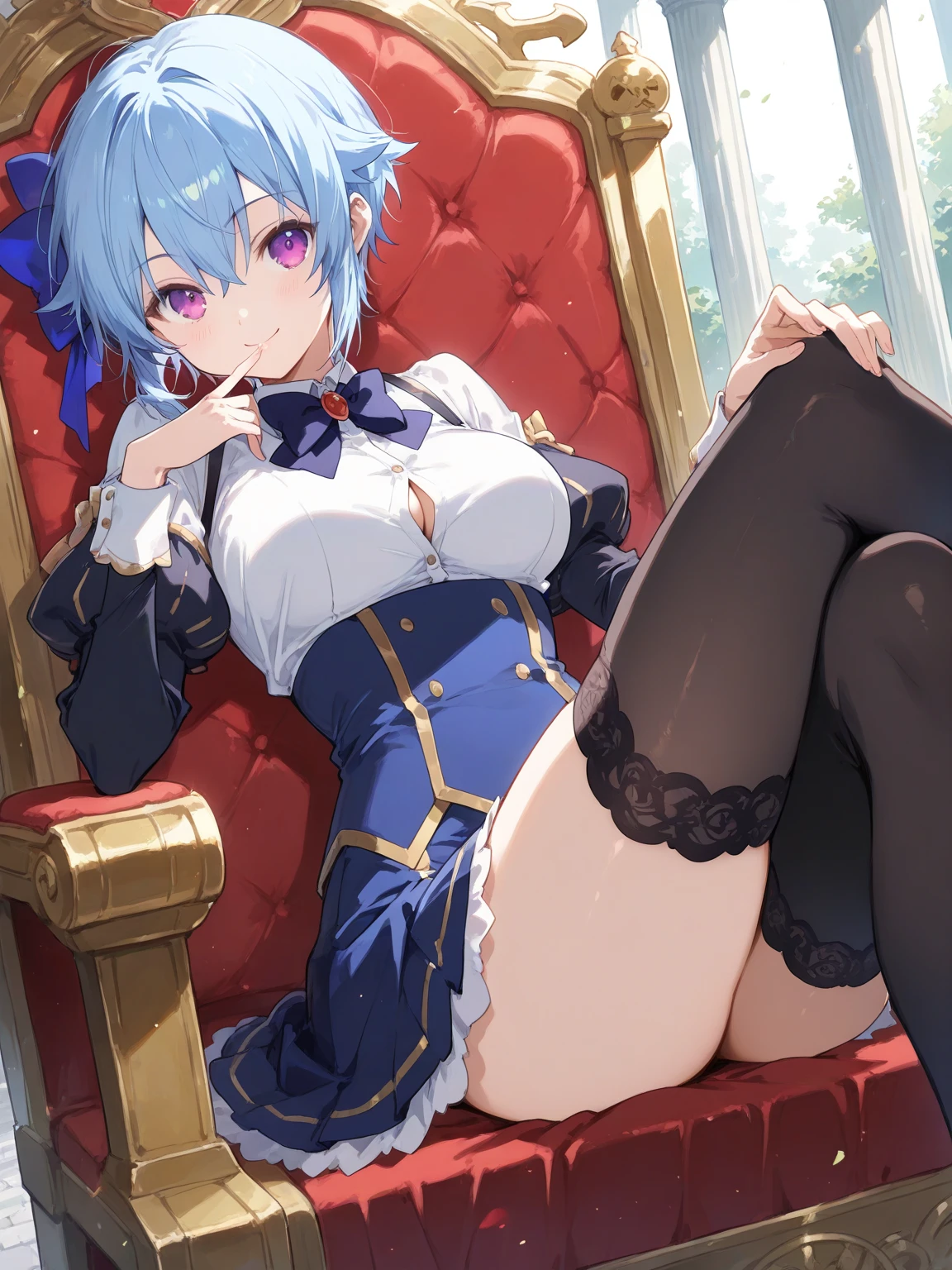 masterpiece, high quality, , Very detailed, 超high quality, 8K,
Ayane, Red Eye, Purple Hair, short hair, Removable sleeves, kimono, Purple knee socks, mini skirt, Black torn clothes 、Black ripped pantyhose、Dark church at night Sitting in a chair and being restrained sexy Intense Ecstasyの瞬間 mini skirtを履いている A large amount of clear mucus splashes out Put a black blindfold on both eyes Large amounts of clear fluid spurting from the genitals Thin legs Intense Ecstasy Big Breasts Multiple vibrators attached to genitals and breasts Slim figure Surrounded by many women、high quality CG Tone Dim lighting、Please open your mouth wide trembling、Lesbian、slimy、Lotion is used by many women、Wriggle your body、Clear fluid spurting from the genitals into the air、Torn black panties、scream、Turn your face back