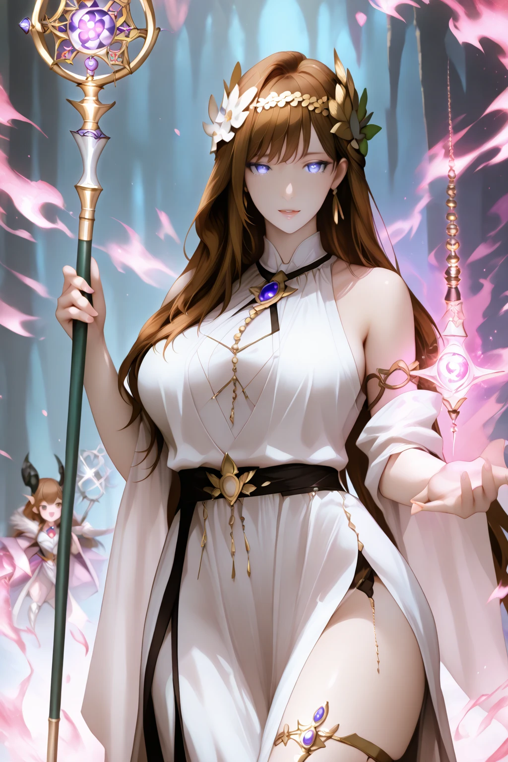 (masterpiece, best quality), 1girl, fullbody, big breasts, collarbone, (simple background), model posture
Thunder god, thunderbolt scepter with a powerful surge, lightning cloak with a crackling aura, thunderbolt boots with a shock-absorbing sole, enchanted amulet for summoning thunderstorms, mountaintop temple with a hidden altar