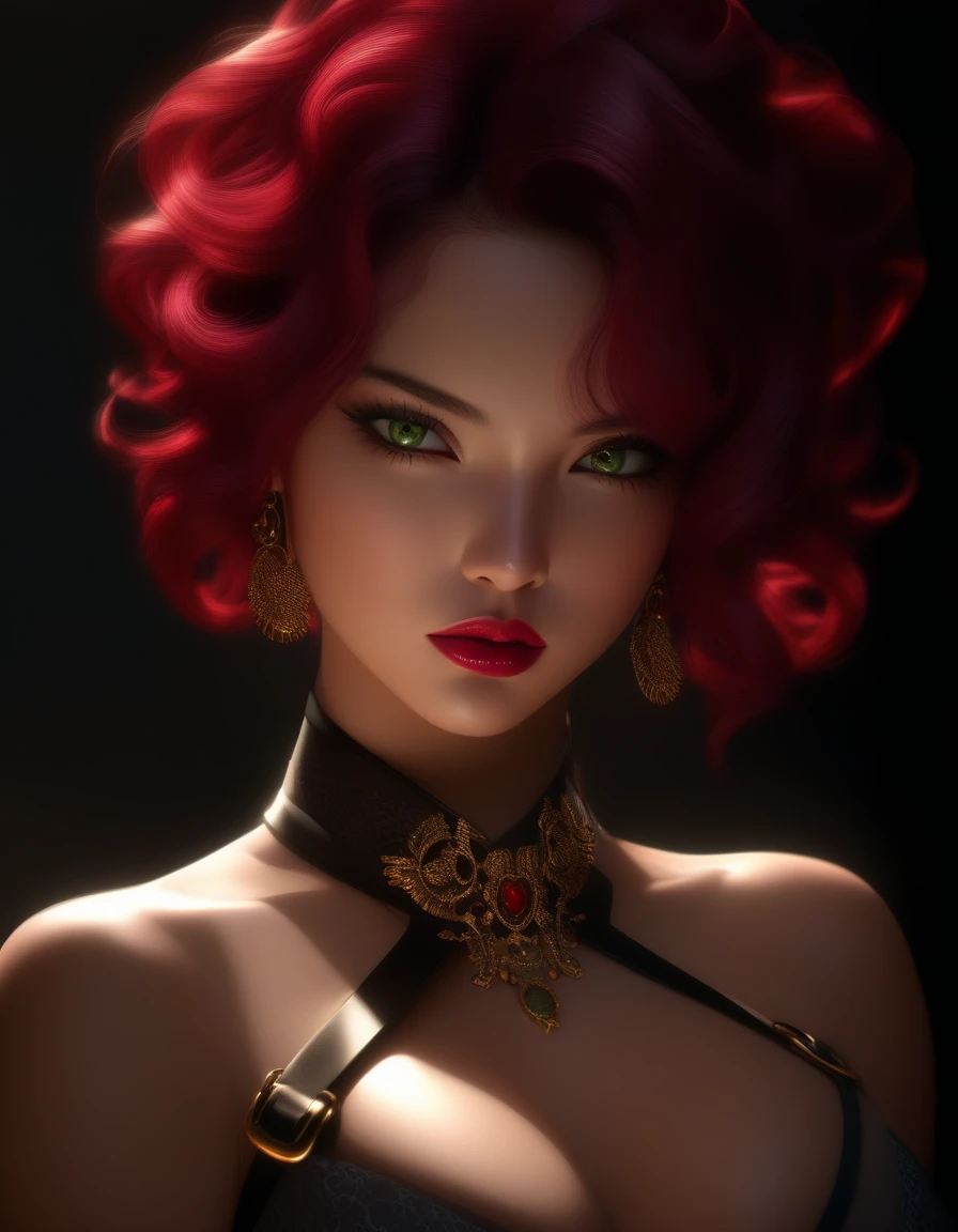 Shown, .. She has white-gray hair , she has short hair and open, sexual, hot, , Running through hell. Fire on both sides. eruption. Fiery Winter. A Dark Existence. The blood-red moon drips with drops of blood. Rivers of Blood in the Streets.very detailed, Dynamic, cinematic, deafening, Realistic lighting and shading, 16 thousand., ultra high resolution, super detailed, Shiny detailed hair, detailed face, fantastic landscape, One, I look at the viewer, {{Best quality}}, {{masterpiece}}, {{ultra detailed}}, {detailed light}, Ultra high quality eyes, detailed eyes, Perfect eyes, big eyes, detailed yellow eyes, Beautiful lips, red and white hair, short and long hair, gold jewelry in the hair, Beautiful, curvy body, White skin, promiscuous, Erotic,