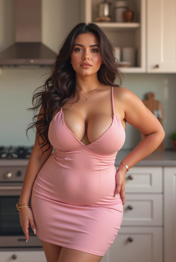 ((best quality)), ((masterpiece)), (detailed)superdeep nack kurta sexy indian bhabhi 40 yr milf super tight kurta pajama night dress super detailed face lips eyes super big fake lips red lipstick  full body portrait  small  tight kurta, cooking kitchen super exposed curv in tightest kurta , deep neck kurth , cleavage kurta  cleavage super open back 
