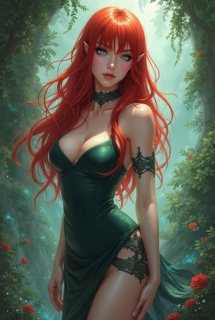 Eu queria que você criasse wallpapers com a personagem Meru de meru the succubus 