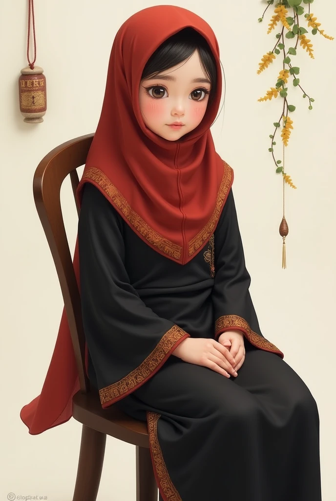 Petite small hijab girl