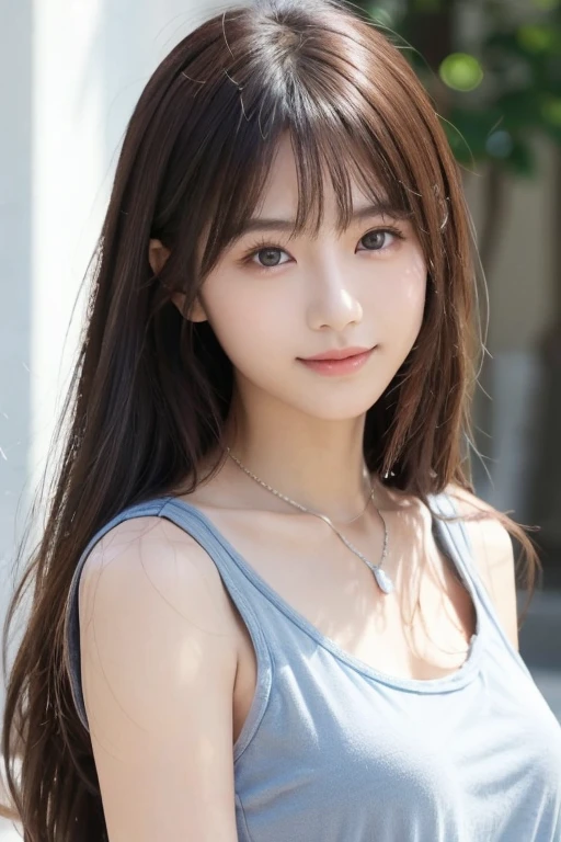 white background, half body portrait, bust shot, looks very happy, smile, one girl, (a beauty girl, delicate girl:1.3), (20 years old:1.3), break, (dress up as first lady), break, very fine eyes, (symmetrical eyes:1.3), break, E cup breasts, brown eyes, parted bangs, brown hair, (eyes and faces with detailed:1.0), break, (masterpiece, best quality, ultra detailed, detailed face, 8k)