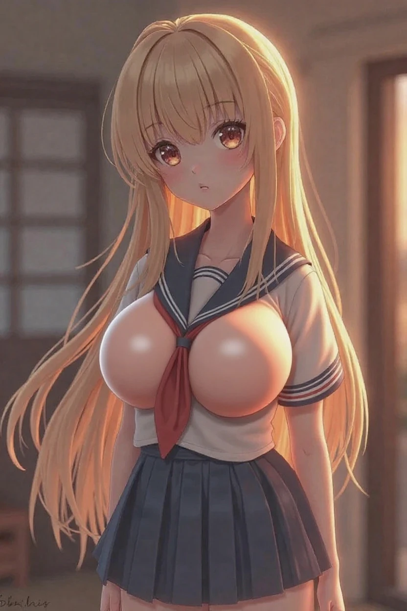 (masterpiece:1.3, highest quality),  (Realistic, photoRealistic:1.4), Beautiful illustrations, Perfect lighting, colorful, Written boundary depth, 
Looking at the audience, whole body, Front view:0.6, 1 girl, alone, Japanese, high school girl, Improve, (Big Breasts,Wide Hips,Tight waist, Captivating thighs, Skin dents),(Long Hair:1.5),Asymmetrical bangs, Lips parted, (very tanned and shiny skin),Thin Hair, Beautiful Hair, Beautiful Face, Highly detailed face, Beautiful and beautiful eyes, Beautiful clavicle, Beautiful body, Beautiful breasts, Beautiful thighs, Beautiful legs, Beautiful fingers, (Beautiful views), (blonde:1.5),Grey check pleated skirt, black tights, Plump thighs, Metal collar, ear piercing, Red Eyes, Straight hair, Swept-apart bangs, Gradient Hair, , White shirt, tie, Ecstatic face, View Viewer, (pantyhose, Pull down your panties, Grab your own chest), In the classroom at sunset,( Leaning forward:1.2),white panties,