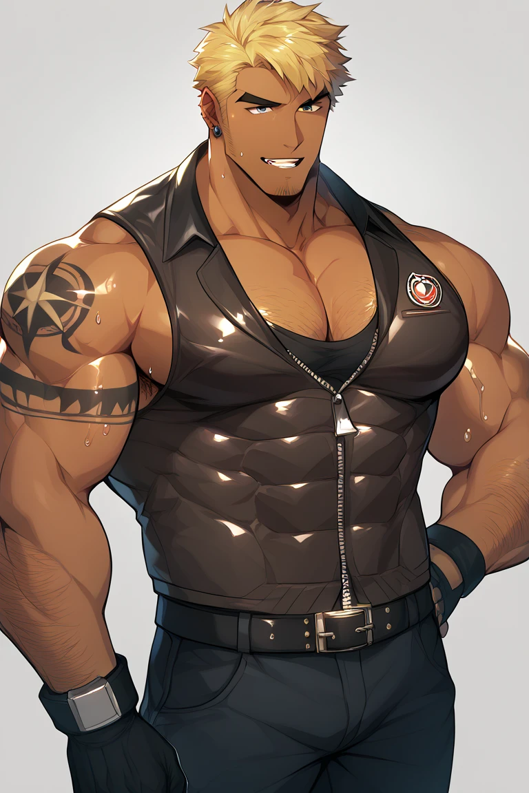 Young man with strong chest muscles, ten pack abs, thick biceps and well-developed muscles,Huge and muscular beef patty,Black person,Huge thick thighs, huge muscular boobs, Unrealistically large chest muscles, whole body,Shirtless,