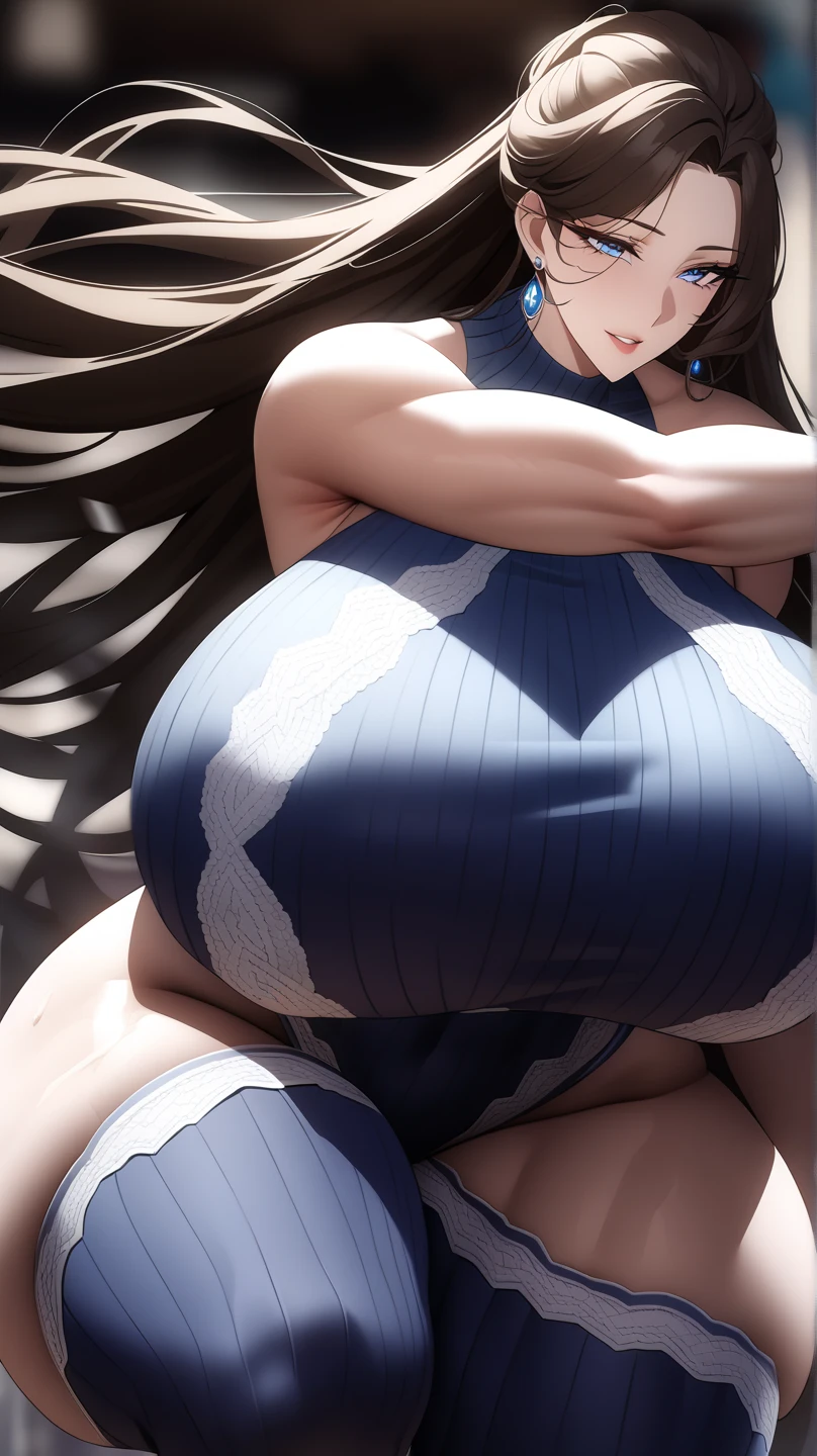 1 girl, huge breasts, huge tit, Wide thighs, long black hair, blue eyes, perfect face, perfect body, Pregnant, big pregnant belly, sexy dress, lay on luxurious sofa, Legs open!!!!!, pussy visible!!!, screaming, crotch wet, Ahegao!!!!,