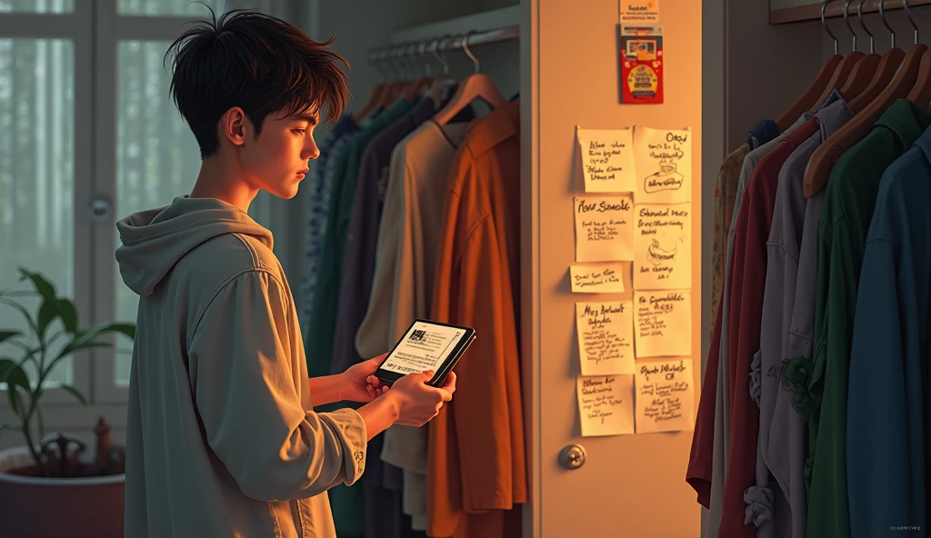 Help me find a 12 year old girl looking at a shelf with her back turned animated