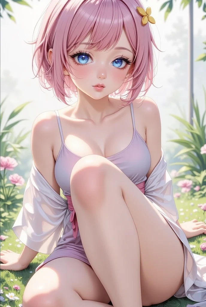 <lora:lcm_lora_sd15:1>,
(masterpiece,best quality,8k,beautiful and aesthetic:1.2),
solid-best-physical-appearance-perfect::2,
cosplay,looking_at_viewer,short hair,Smile,
<lora:[R]S.LECO-BBbAA_100steps:2>,(HUGE BREASTS:1.3),
<lora:(ebIubS
YjN)g1h<.shuna_(tensei_shitara_slime_datta_ken):0.8>,
ccshuna,(oni horns),long hair,hair ornament,swimsuit,(pink bikini:1.2),frilled bikini,
(crossed_arms),breast press,sitting,knees up,knees_together_feet_apart,
outdoors,grass,