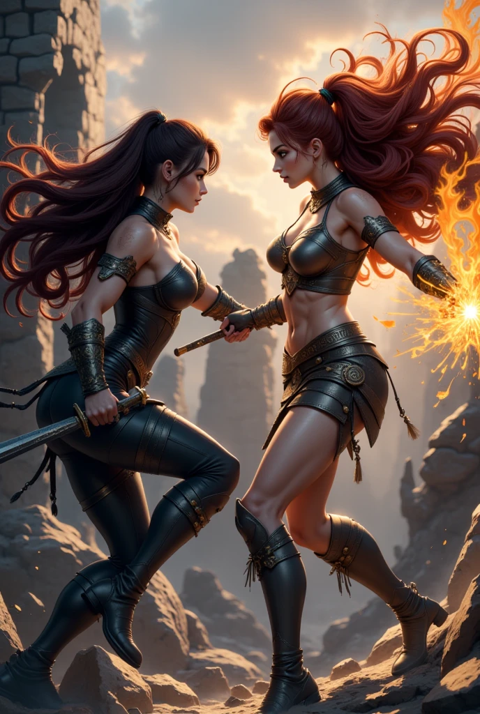 sandra bullock as a she barbarian from dungeons and dragons, DnD, in the style of realistic and hyper-detailed renderings,dungeons and dragons, 8k, detailed eyes, perfect eyes, epic , dramatic , fantastical, full body , intricate design and details, dramatic lighting, hyperrealism, photorealistic, cinematic, 8k, detailed face, Dramatic photo,epic photo, whole body,barbarian,