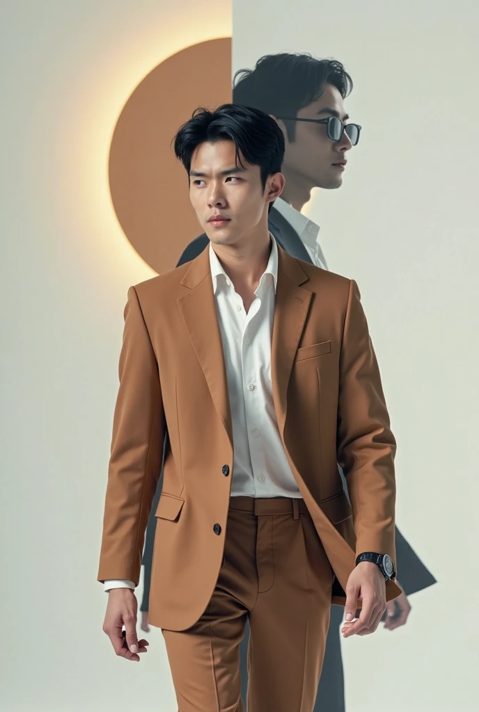 （best qualtiy，tmasterpiece），（Ultra-detailed colors），A handsome 35-year-old Chinese astrologer meditates around the totem of the second house of the ecliptic，Constellation Temple，ultra-realistic realism，observatory，Futuristic Asian Star Wars city background，Men's bright gold translucent tong，large bulge，stubbles，Hairy Thighs，Very attractive，hdr，Dramatic lighting，Art Station trend，CGSociety trends，Professional photography