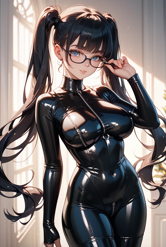 The generated prompt can be:"violet parr,latex outfit,long black hair,vivid purple eyes,smoky makeup,big round butt,perfectly sculpted abs,(best quality,4k,8k,highres,masterpiece:1.2),ultra-detailed,(realistic,photorealistic,photo-realistic:1.37),portrait,dark and moody lighting,vivid color grading, sexy face, blushing, oiled up, nsfw, small tits, cleavage towards camera, big cameltoe,