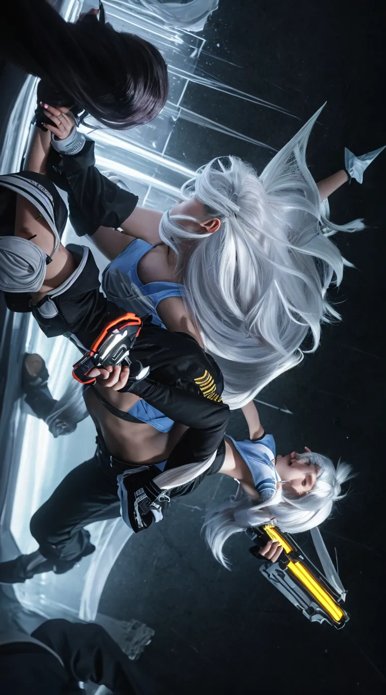 1girl, (solo), very long straight hair, light blue hair, flat chest, small size, blue eyes, fair skin, glossy lips, team rocket uniform, blue letter A, white skirt, white crop top, black thigh-high boots, black elbow gloves, smile, looking down on viewer, Lying down, legs crossed, naked sex, sex view, full body, (days), sun, out forest, (very sexy body, detailed face, masterpiece, highly detailed, 8k, best quality, vibrant colors, digital art, concept art)
