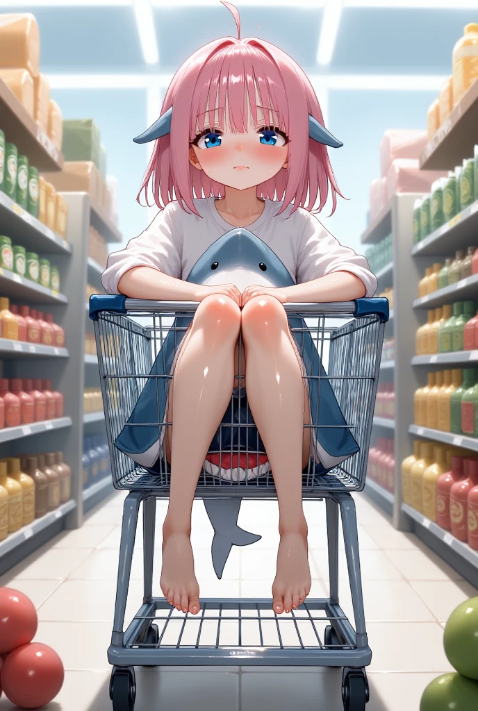 in trash can; bocchi, 1girl, sitting on top of trash can, feet, on back, blue eyes, long hair, from above,
autumn leaves, masterpiece, best quality, hair ornament, hair cubes,  sitting,
bird, pink hair, bottle, box,  collarbone,  in box, in container, leaf, leaf on head 
<lyco:in_container-step-30000:1>  <lyco:bocchi_extract_convP02_linearP06:1>