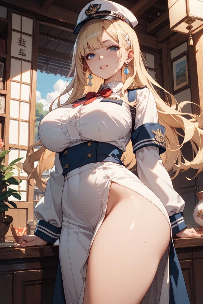 top-quality、realistic touch,high-detail、photoRealstic、 Erotic sailor suit、High school students、Long body、Sheer costumes、skirts that are too short、Not wearing underwear、big eye、long lashes、Long upper eyelashes、platinum-blonde、cute little、Beautie、A sexy、full body Esbian、Sparkling eyes、Submissive smile、Flushed cheeks、Kamimei、Big buttocks、thin-waist、Sleeveless、visible from the side、Sexy armpits、Voluptuous thighs、Enraptured look、Apron costume、Plump thighs protruding from knee socks、On the premises of the school of nobility