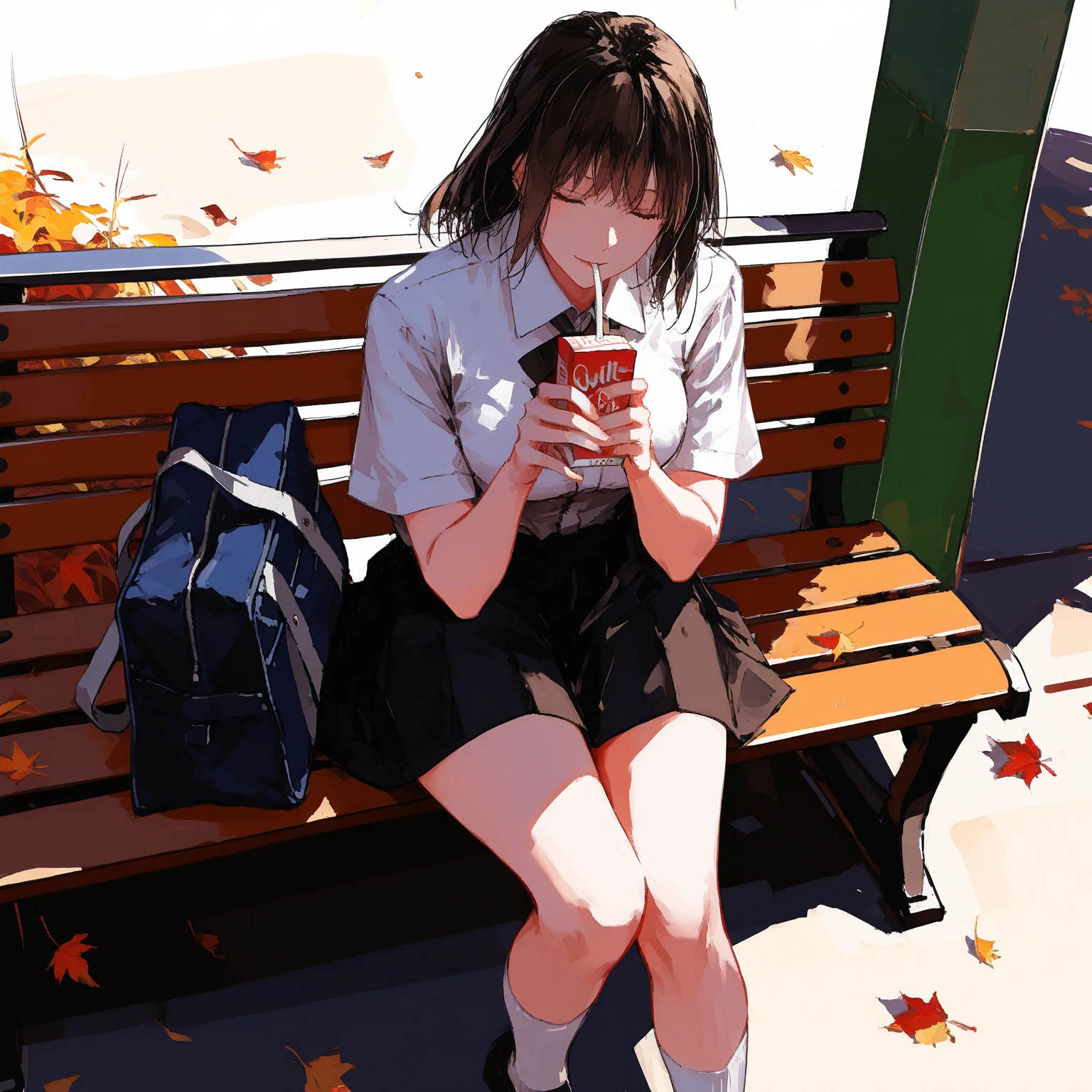 Highest quality, masterpiece, Ultra-high resolution, One girl,

blondes、Smooth Hair、Two-tone hair、Bobcut、Red Eyes、Sparkling Eyes、Detailed eyes、Slanted Eyes、Tanned, wheat-colored skin、Brown Skin、Traditional deep green sailor suit、White socks、loafers、Standing with your legs apart、Arms crossed、Confident expression、A fantastic atmosphere、full moon、White Moon、Perfect proportions