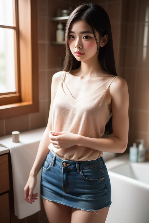 Dark brown hair、Light brown eyes、Japanese actress、 Lady、I am about 40 years old..、(Intricate details:1.2)、(Which one is on top??:1.4)、 (Ultra-high resolution:1.2)、Ultra-high resolution、(Finely tuned)、(Detailed facial features)、Hmph、8k resolution、D cup size breasts、Long Hair、A bright, sunny kitchen、Large windows、Extravagant space、relax、、,Full body photo、Head to toe shot、Beautiful legs、Loose dress、Beautiful legs、Bright, sunny kitchen、she, household items, (plant:0.8), Fashion Hub, Extreme Detail, Very detailed, Realistic, Hourglass-shaped body, Obscene pose,、Messy Hair、Messy ponytail、Leaning against the kitchen、I cry a lot、tears、Skin showing through the knit、White floor、White wall、Turn your ass towards me、Top view、