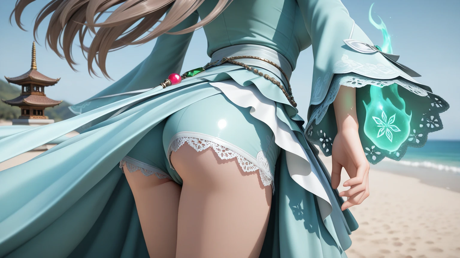 (Top Grade)), Perfect Anatomy, ((Masterpiece)), Pitchly Suit, Silver Hair, Elf, Butt Showing, Transparent, Lower Body Esbian, (((Only the butt comes out from the big treasure box: 1.5)),( ((Girl who puts her upper body in a big treasure box: 1.5))), Girl whose half body gets eaten by the monster in the treasure box, Mimic, ((Large legs spread: 1.5))
, Stretch your back, put your butt forward, slender, (angle from the floor: 1.2), low camera angle, (( from crotch)), semen from pussy)), Torn white stockings, (( Dark dungeon: 1.2)), ((during adventure: 1.2)), huge breasts, plump nipples