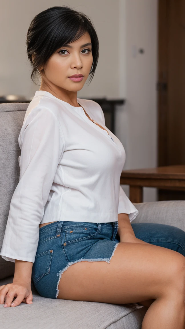 Random view, American shot, Real, realistic woman style, (Blue eyed Hungarian), 18 years old girl, ((gray blazer, ribbon, navy blue folded miniskirt, mid-thigh socks)), university classroom, beautiful detail in the eyes, (eye size: 3/4) light on the face, (((intricate details))), especially strong light, (upper eyes, shy smile), shiny skin, (((silver-white hair color) )), (medium thighs), ulzzang-6500-v1.1: 0.2, bashful, (Flash: 1.2), NSFW, ((seductive pose: 1.3, attractiveness: 1.3)), (sitting on desk), ((complexion slim and perfect body)), bright and refreshing classroom, Cute and symmetrical face, Natural side lighting, RAW photos, superior quality, masterpieces, High Definition RAW color photos professional close-up photos, (realistic, photorealism: 1.2), ( highest qualityr), (high contrast light shadows), (best illustrations), (erotic, sexy, ultra-high-resolution, HD Unified CG Wallpapers, Physical representation, movie lighting), Canon EOS R50 camera with 50mm lens