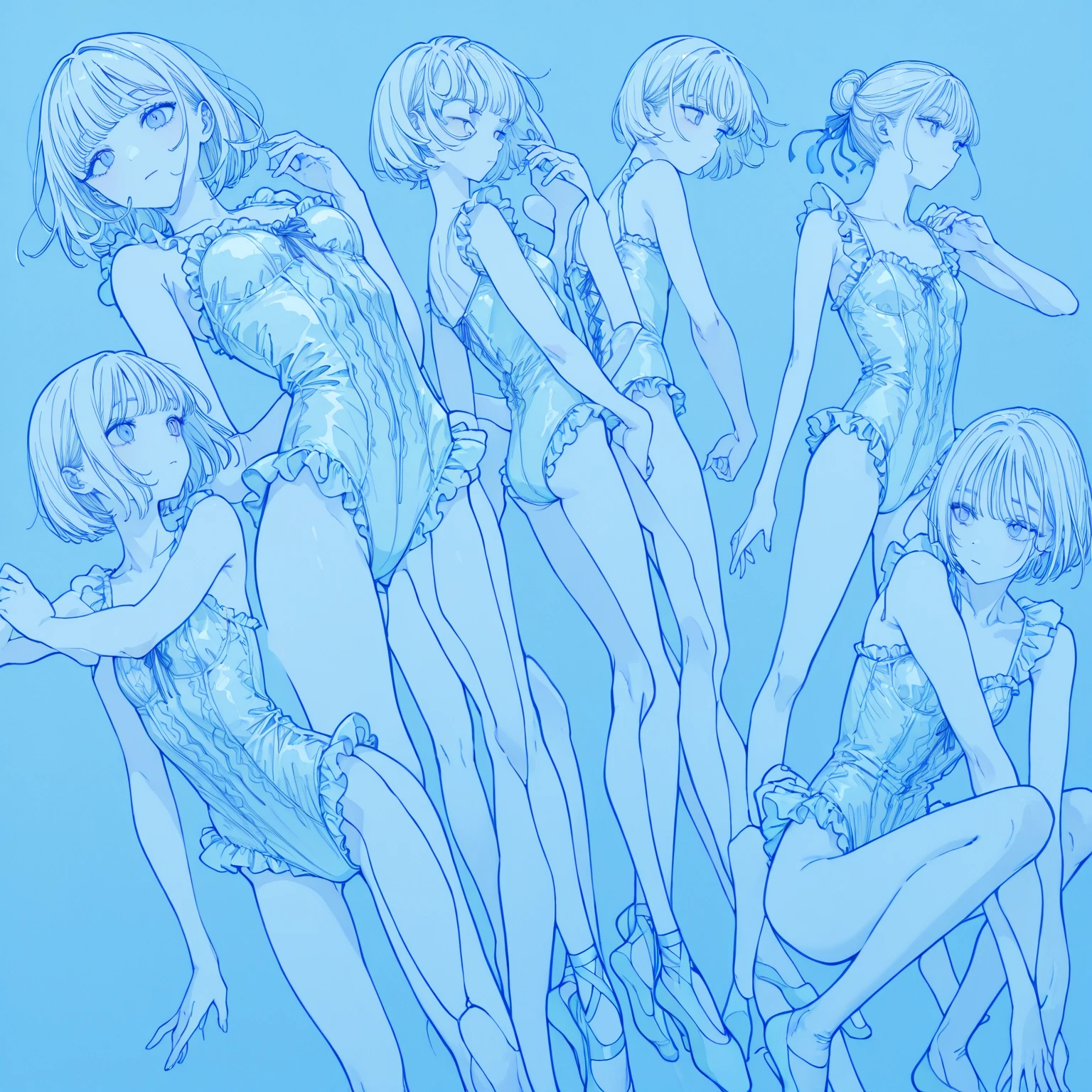 ((masterpiece)), ((high quality)), ((Very detailed)), ((High resolution)) ,((8k)), Beautiful woman, ((She is one of the most famous female gravure idols in the world..)), Unparalleled beauty, ((Big Ass)), Narrow waist, Ultra detailed face, Perfect Skin, (((Blonde Straight Hair))), blue eyes, Detailed eyes, (((anime))), 24-years-old, ((Incredibly beautiful woman)), ((F cup bust)), ((((School swimsuit designated by the school)))), ((Beautiful breasts)), Beautiful feet, 6th class large, anime, The most beautiful、Strongest, ((charm)), ((British Beauty)), ((Adult face)), ((Okinawa's ocean, sunny, Swim gracefully in the sea, Wet)), ((Fascinating)), Sensual,