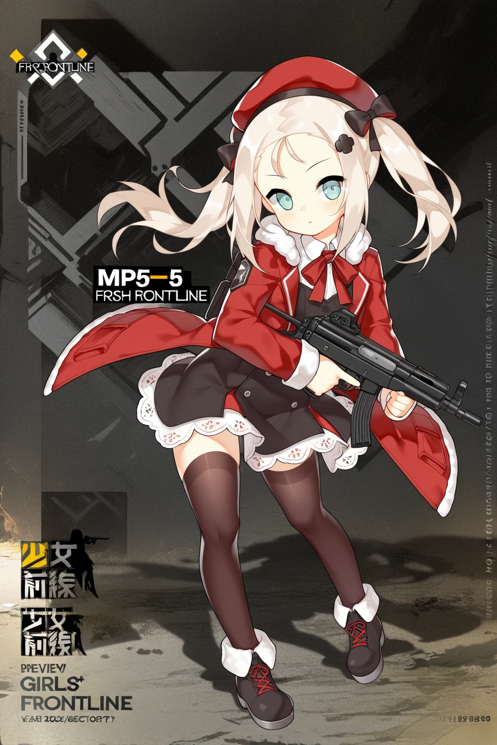 <lora:murakumo:1>, 1girl, long hair, murakumo (kancolle), solo, murakumo kai ni (kancolle), pantyhose, dress, thighband pantyhose, orange eyes, tress ribbon, necktie, hair ribbon, ribbon, black pantyhose, sidelocks, grey hair, red necktie, arms behind back, short eyebrows, bangs, cowboy shot, sailor dress, twitter username, looking at viewer
