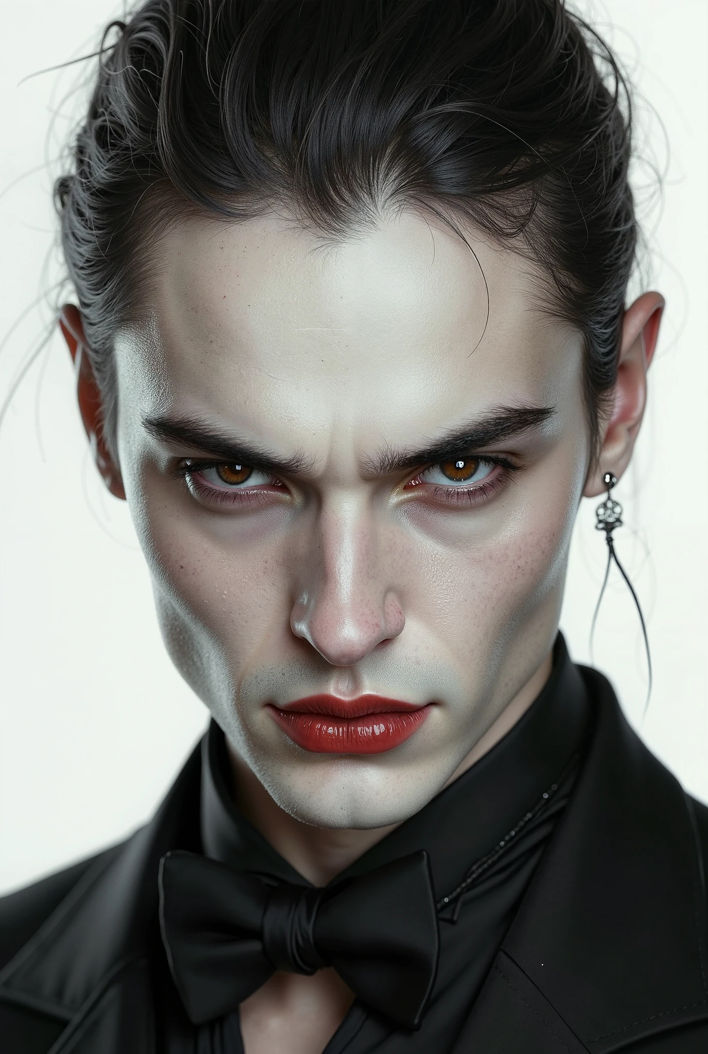 (8K, RAW photo, Highest quality) full-body shot, blue eyes, 21 years old, white (((pale skin:1.2))), (((black hair:1.3))), (((short hair:1.3))), (((wavy hair:1.3))), (((vampire:1.5))), (((bloody mouth:1.4))), (((at a gothic castle:1.3))), low angle shot, Realistic, fully naked, nude, (((1 perfect penis:1.3))), 1 amazing penis, (((1 nice penis:1.2))), 1 beautiful penis, 1 great penis, 1 male penis, mal scrotum, perfect scrotum, male structure, male genitalia, handsome man，frontage, Intricate details, Extremely detailed eyes and eyelashes, Muscular male, Manly, masculine, Soft lighting, Cinematic lighting, Portrait, Exposing the pectoral muscles, male model, muscular, ripped, defined body, Digital SLR, hyper qualit, Fujifilm XT3, Crystal clear, 8K UHD, High detail, Ultra photo realsisim, haar, ((Realistic skin), ((pores)), ((high detail skin)), volumettic light, groin, far, complex 3D visualization, high detail, 1 handsome young man (nsfw) looking at the viewer (Pureerosface_V 1:0.6), pure, genuine human skin , (bare chest), muscles, vivid details, hyperrealistic, beautiful background, octane rendering, best quality, masterpiece, extremely detailed, computer graphics, unity, wallpapers (realistic, photorealistic: 1.37), stunning, fine details, masterpiece, best quality, official art, extremely detailed CG unity 8k wallpapers, (((Full Body))), ((Correct body structure)), (((Correct dissection))), (((Depth of field:1.5))),