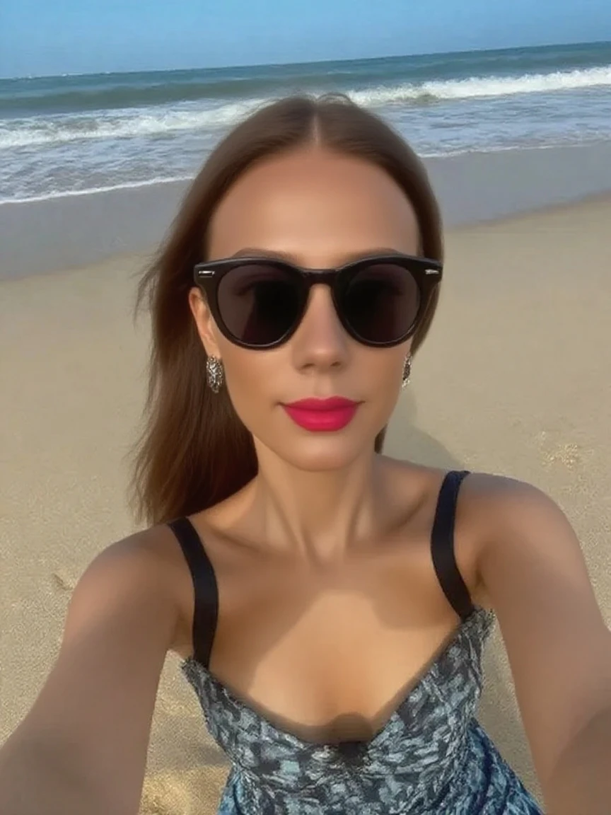 Araaf woman in black bikini poses for a selfie, Anna Nikonova aka Newmilky, portrait of sophie mudd, jaw-dropping beauty, on the lake, jaw-dropping beauty, Instagram model, looking sexy at camera, in mountains, 24 year old female model, Brown hair and perfect body, 1 8 yes, Angelina Stroganova