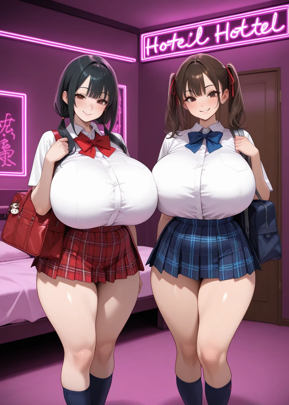 top-quality、masterpiece、超A high resolution、(Photorealsitic:1.4)、Raw photo、独奏、hi-school girl、JK、pupils、a sailor suit、校服、skirt by the、A dark-haired、short-hair、glowy skin、Wet body、Dramatic Writing、full bodyesbian、large full breasts、Plump、Whip whip、Colossal tits、huge udder、、huge-breasted、voluptuous breasts、A slight smil、(top-quality, masterpiece:1.2), (huge-breasted:1.6), Long breasts, (hanging breasted: 1.6), (absurderes:1.2), (真实感:1.2)、big butts、Huge ass、Plump ass、thick thighs、long legged、beautidful eyes、Powerful eyes、seduceodern School、inside in room、the setting sun、evening、early evening