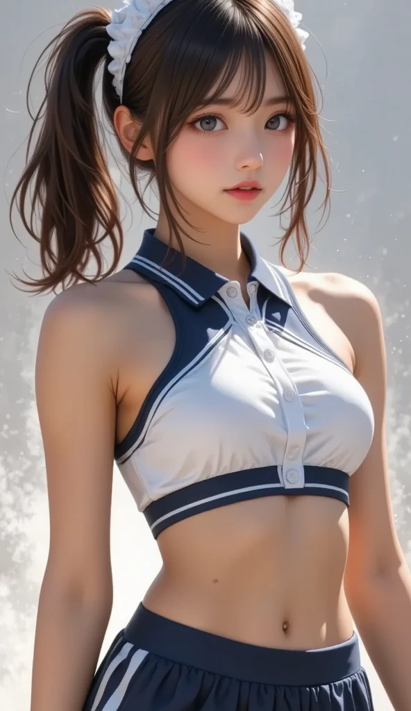 UHigh resolution, retina, masterpiece, Accurate, Anatomically correct, Textured skin, Super Detail, Attention to detail, high quality, Awards, 最high quality, High resolution, 1080P, High resolution, 4K, 8k, 16K、Soccer court、soccer ball、Soccer Shoes、Soccer uniforms、Very cute girls,Sweaty、(Rain makes clothes transparent:1.5)、(heavy rain:1.5)、thunder、(Rain melts clothes:1.5),((Nipples pumping:1.3)),
