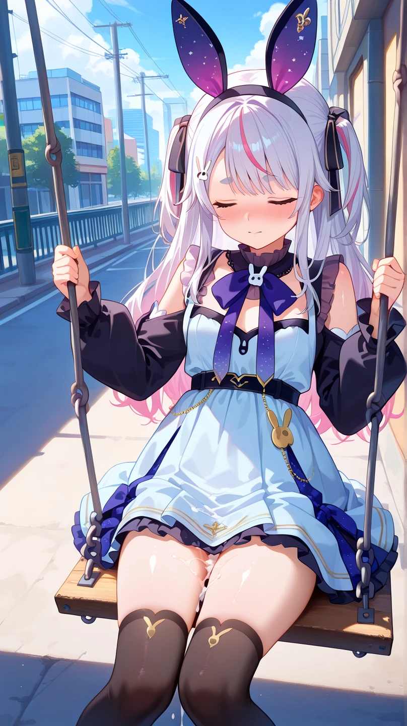 (masterpiece, Highest quality:1.2), alone, One girl, 幼いchildのゴールドシップ, pillbox hat,、White blouse、、blazer、Pleated skirt、Knee-high socks、Horse tail,、grassland、Nature、blush、Close your eyes and scream、Muddy liquid all over the body、Big Breasts、The bra is see-through、Clothes are see-through、Open your legs、Leg spread、、Kindergarteners、、6 years old、、の小さな体、Tentacles touching pussy、White viscous liquid、A lot of love juice、Get by a large amount of tentacles、Put tentacles in your、A large number of tentacles wrap around the body、Tentacle insertion into、Tentacles and sexual activity、Tentacles and sex、Tentacles get inside clothes、Inserting a tentacle into the vagina、Sweat、Massive 、Vaginal 、orgasm、Cramp、Masturbation、masturbation behavior、From the side、Blowjob、Titty fuck、Carry a school bag、See-through underwear