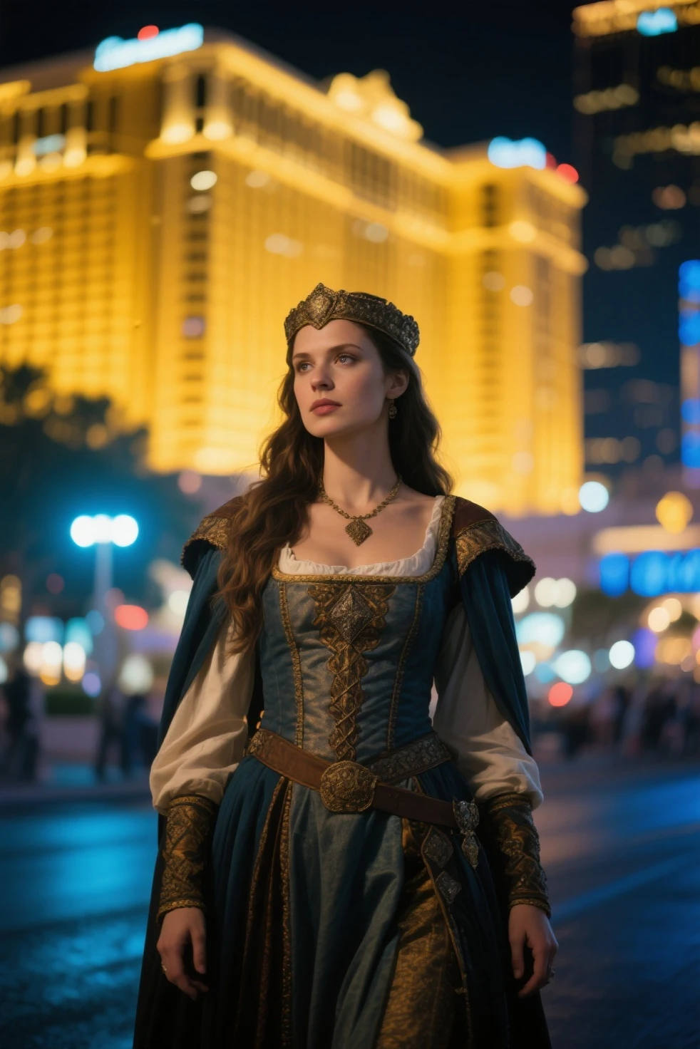 a royal mouse wearing a crown, an ornate royal costume, standing on a city street, hyper detailed cinematic lighting, dramatic composition, vibrant colors (best quality, 4k, 8k, high resolution, masterpiece: 1.2), ultra detailed , (realistic, photorealistic, photorealistic: 1.37), HDR, UHD, studio lighting, ultra-fine painting, sharp focus, physically based rendering, extreme detailed description, professional, vivid colors, bokeh, hyper-realistic, highly detailed, cinematic Dramatic lighting , vibrant and cinematic.