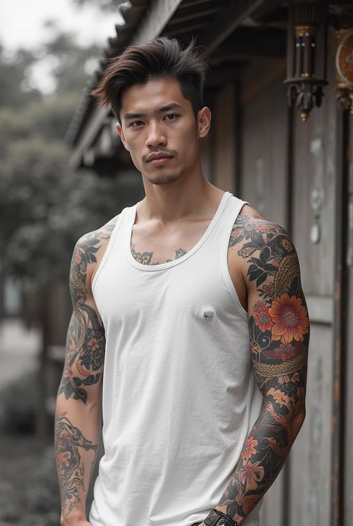 Chàng trai lột đồ khoe hình xăm con rắn trên ngực gợi cảm ,8 pack
( Taiwanese )