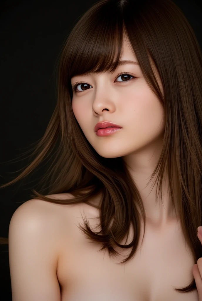 best quality, face focus, soft light, ultra high res, (photorealistic:1.4), RAW photo,
1japanese girl, solo, cute, (pupil, lights in the eyes), detailed beautiful face, (small chest),(high resolution detail of human skin texture),
(long hair),
indoor,
Damask Shirt Dress,
(portrait)