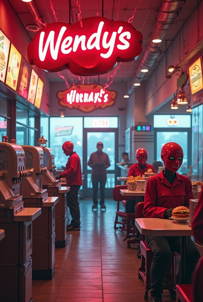 Disco with colorful dance floor in an abandoned pizzeria, with dirty and horrifying animatronics and covered in blood, se inspire nos animatronicos do game Five Nights at Freddy's