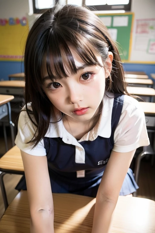 (Girl giving a  to a man's  behind the school building) , mouth job a  ,  pov, ,,(your leaking water:1.15),,excited , , student, uniform , open mouth and stick out , 18 year old with the face of a 10 year old, student, short twintail hair,  details, whole body, thighs, , gal makeup, baby face: 1.2, (details of school uniform)
