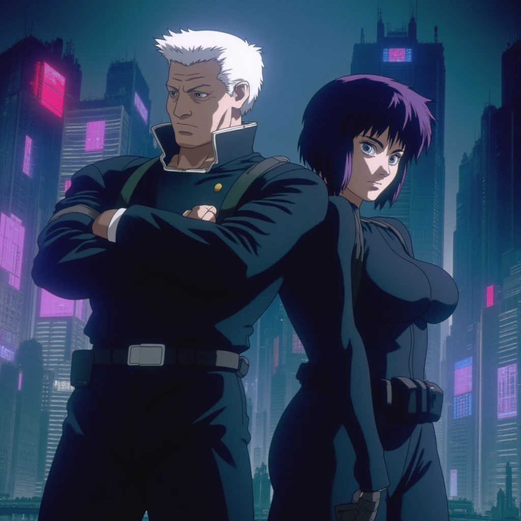 Tokyo Ghoul variation, female and male couple, darkened background, swirling red magic, full body, 3D Image 