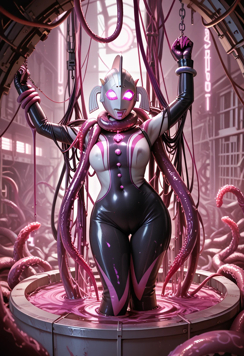 tentaculata,Tentacle monster latex set,fur set!!,Furry character,highly detailed whole body,full body detailing,detailed full body,SF version,whole body picture,full body portrait of a short!,Fluffy and fluffy,sfv,full body mascot,hairy bodies,Complete pose,latex outfit,Constraint ring,Hypnotized,Brainwashing,Lock,tightsuit,tightsuit,,Lock,Tied tentacles,Tentacle Monster