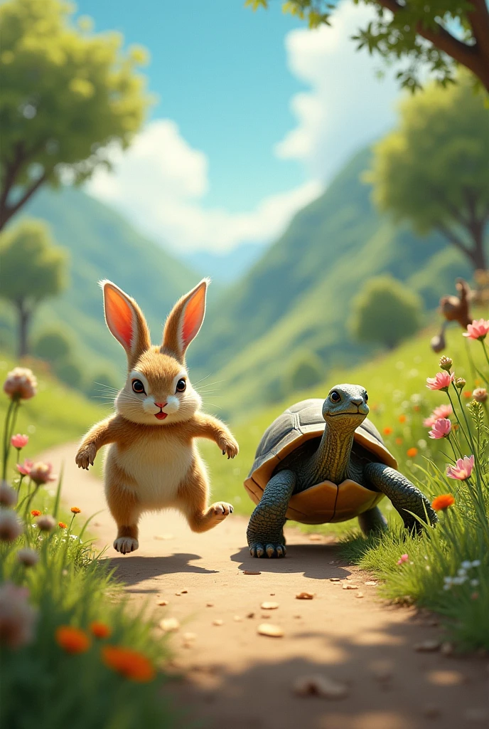 Lean Bild Rabbit Turtle I want to build a rabbit with a turtle, race against each other until ...
