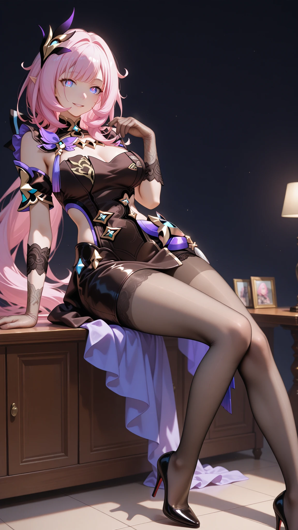 Please depict a dignified fortune teller.