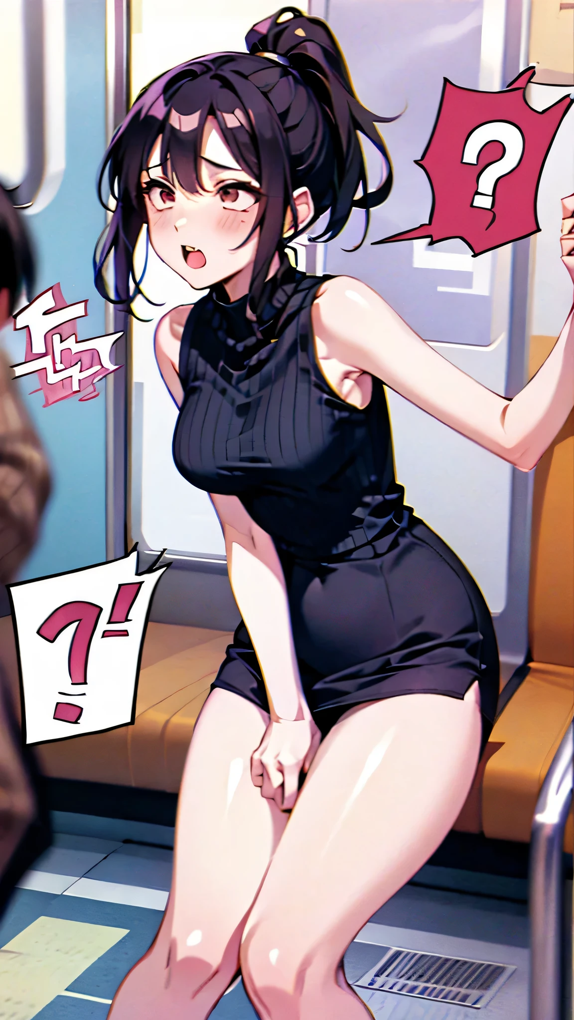 (throw_hand, pink vibrator remote switch in throw_hand, throw:1.2), Highest quality, Super detailed, masterpiece, Ultra-high resolution, 8K, Ridiculous, Cowboy Shooting, Blurred, One girl, Embarrassing, blush, Lovely, , With tears in her eyes and her mouth open, What saliva leaves behind, Wet skirt hem, Not wearing pants, Bulging of the vibrator cord, Vibrator with Garters, ,Squirting、,Peeing、night、In the city with no one