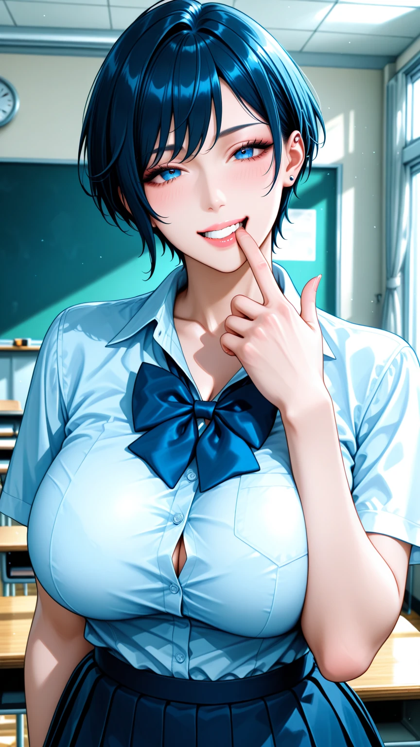 absurdres, highres, 4k, ray tracing, intricate details, highly detailed, First person point of view, 1 girl, Miss nagatoro, she has multiple queen of espades tatoos, mocking and laughing at viewer, looking down, she is between the viewers legs. Viewer has a tiny small short mini white micro hyper short micropenis with phimosis foreskin uncut, phimosis, foreskin, cumming, cum, orgasming, orgasm. OverallDetail, boring_sdxl_v1, cuck pov, netorare, femdom, multiple queen of spades black tatoos.
She is Holding a ruler, in classroom. Solo, alone